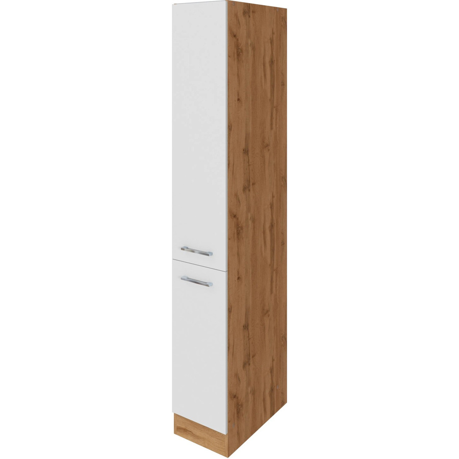 Held Möbel Apothekerschrank Sorrento in Weiß-Wotan mit 2 Auszügen, B/T/H: 30 x 60 x 200 cm - Bild 2