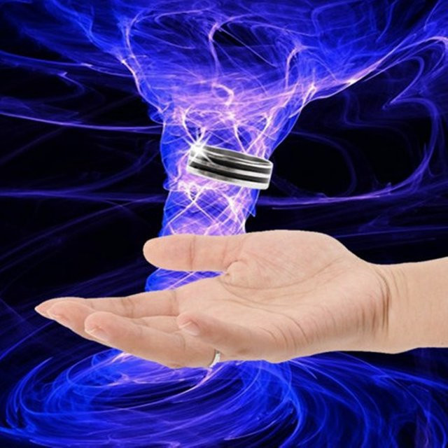 HALLO MAGIC Magischer Schwebender Ring, Metall, Zauberrequisite - Bild 1