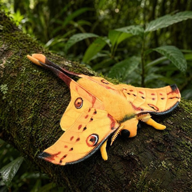 Simulations-Kometenmotte Argema Mittrei, Plüschtier, 20cm, ab 0 Jahren - Bild 1