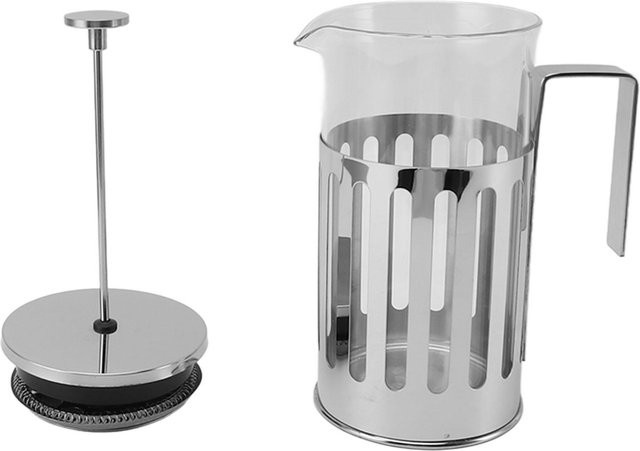 OutsideWorld French Press Kanne aus hitzebeständigem Hochborosilikatglas und 304 Edelstahl in Transparent - Bild 1