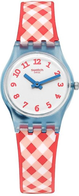 Swatch Armbanduhr, Quarz, Kunststoff, Weiß, Damen - Bild 1
