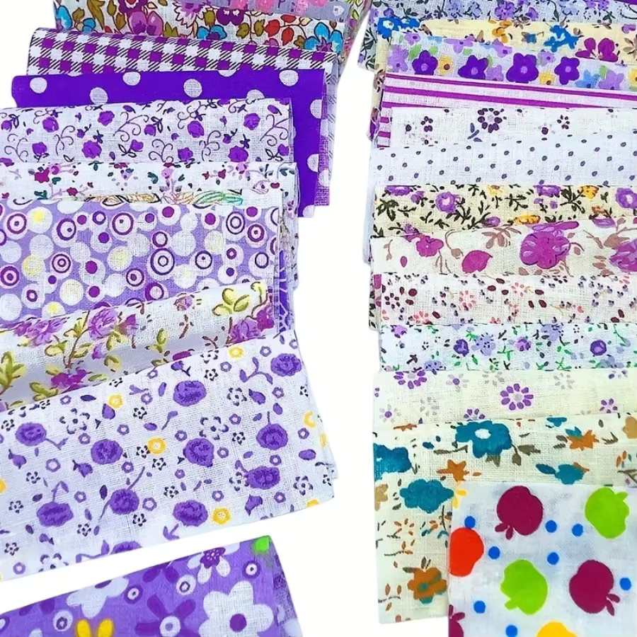 100 Stück florale Polyestergewebe in Multicolour für Bastelarbeiten und Dekorationen - Bild 4