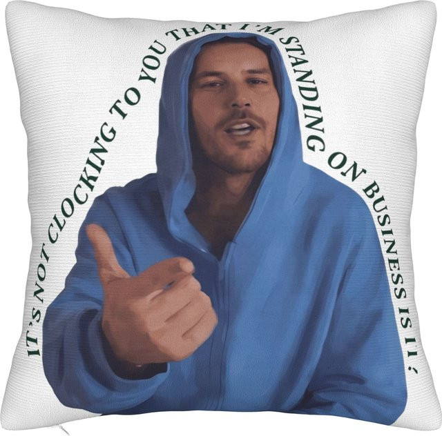 JMG Clothing Kissenbezug Justin Bieber Konzert 2026 Merch Blau B/B: 50 x 50 cm - Bild 1
