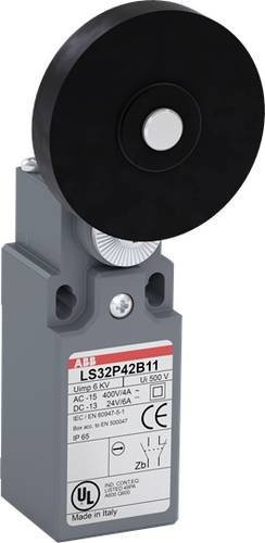 ABB LS33P42B11 Positionsschalter mit Kuppenstößel, 10A, IP65, Grau - Bild 1