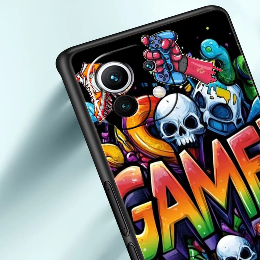 Spielkonsole Design Handyhülle aus weichem TPU für Xiaomi Mi 11 12 13 14 15 Ultra Pro Lite 5G sowie 11T 12T 13T 14T in Multicolour - Bild 3