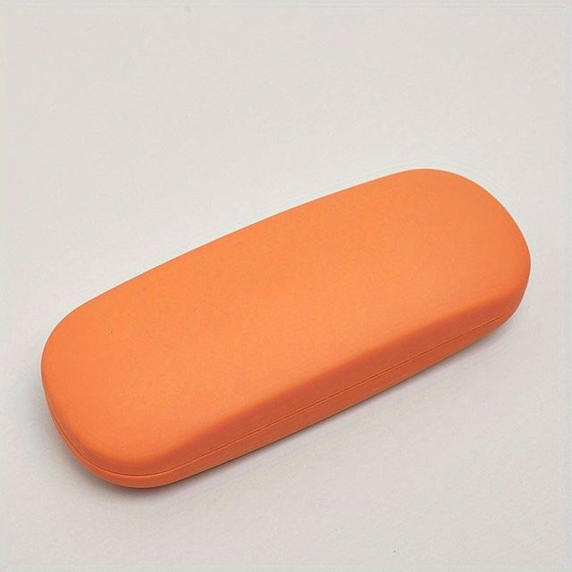 Lesebrillenetui Leder, Orange - Bild 1