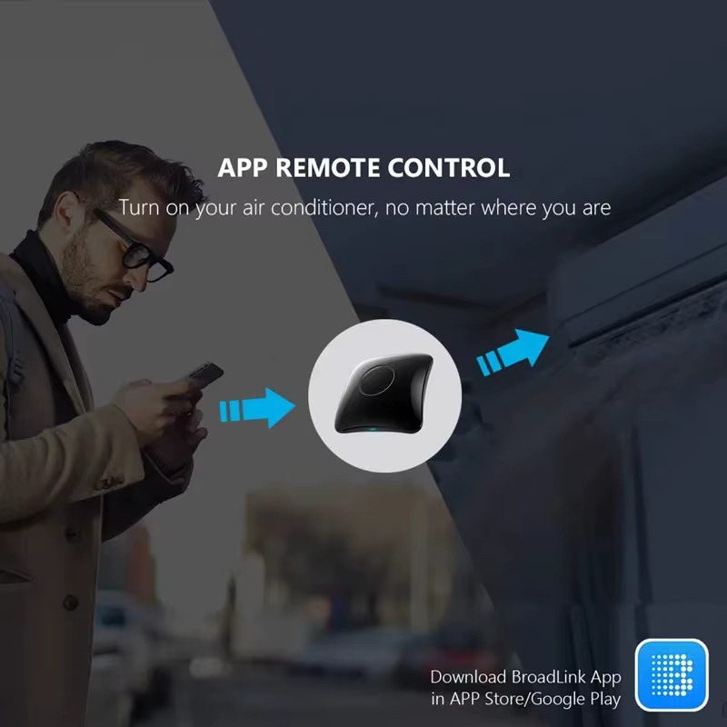 Broadlink RM4 Pro Universal Smart Fernbedienung für IR und RF, WiFi Smart Home Automation, Schwarz, kompatibel mit Alexa und Google Home - Bild 4