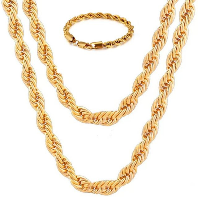Halsketten und Armbänder Set, 750 Gold, Unisex - Bild 1
