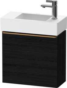 Duravit Waschtischunterschrank D-Neo mit 1 Tür, Wandmontage, Weiß/Schwarz, B/H/T: 48,4 x 44,0 x 22,2 cm - Bild 1