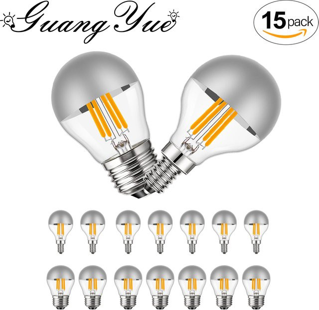 G45 Edison LED Pendelleuchte Globe Top in Silber mit warmweißem Licht, dimmbar, E14 Fassung, 4W - Bild 1