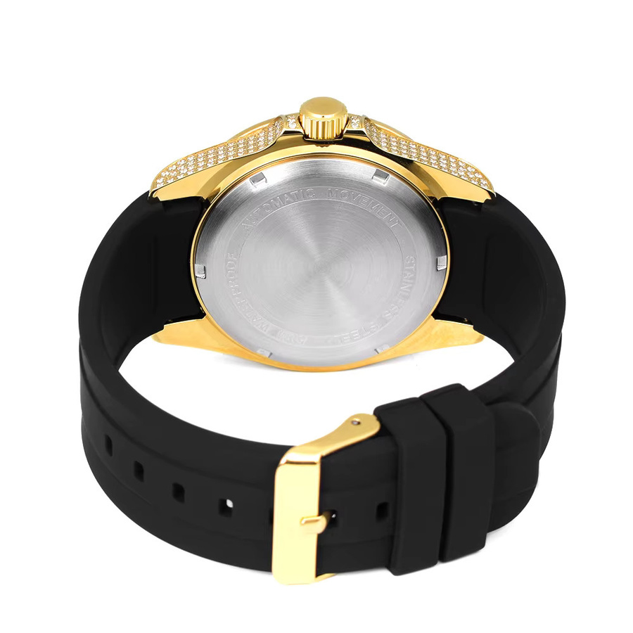 SEAKOSS Armbanduhr Automatik, Edelstahl, Gold, Zirkonia, 41 mm, Herren - Bild 4