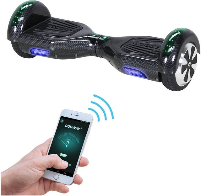 ROBWAY W1 Hoverboard mit Bluetooth, App und LEDs - Bild 1
