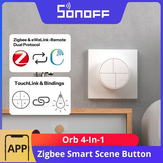 SONOFF Orb 4-in-1 Zigbee Smart Scene Button mit Split Magnetic Design in Weiß für Zigbee und eWeLink Dual Protocol - Bild 1