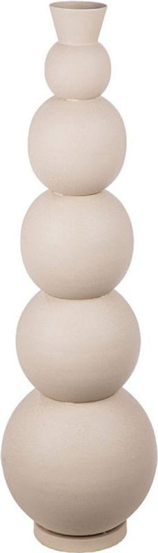 GILDE Bodenvase Rotonda konisch in Grau aus Metall und Keramik, B/T/H: 20 x 20 x 76 cm - Bild 1