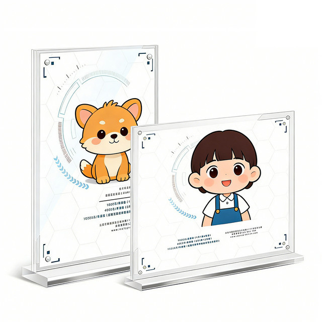 Transparentes Acryl Menü Schild Halter Display Stand für Desktop Werbung und Preisbeschilderung - Bild 1
