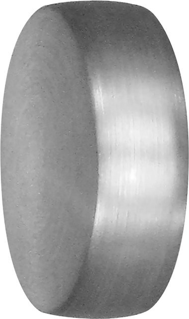 Mydeco Gardinenstange-Endstück Cap-Noble in Edelstahl-Optik, Farbe: Silber, Durchmesser: 2 cm - Bild 1