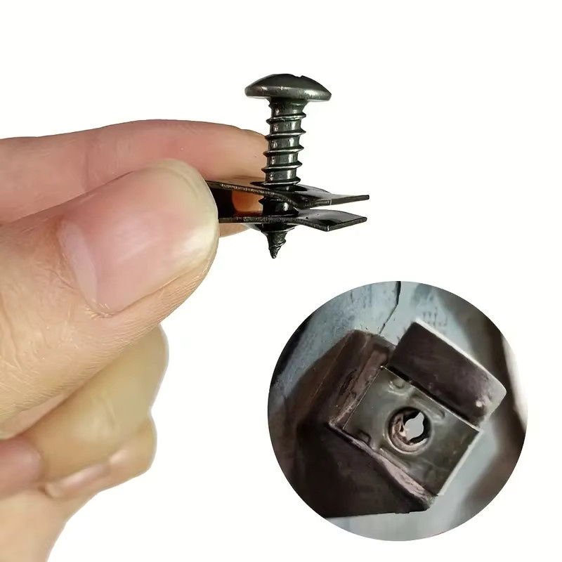 200 Stück Auto Metall Schraube Clips Set U-Typ Verschluss Clips aus Stahl für Kotflügel und Stoßstange - Bild 6