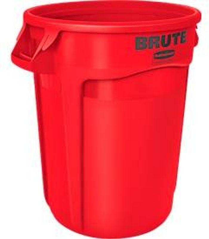 Rubbermaid Wertstoffsammler Brute aus Polyethylen, rund, 121 l, rot - Bild 2