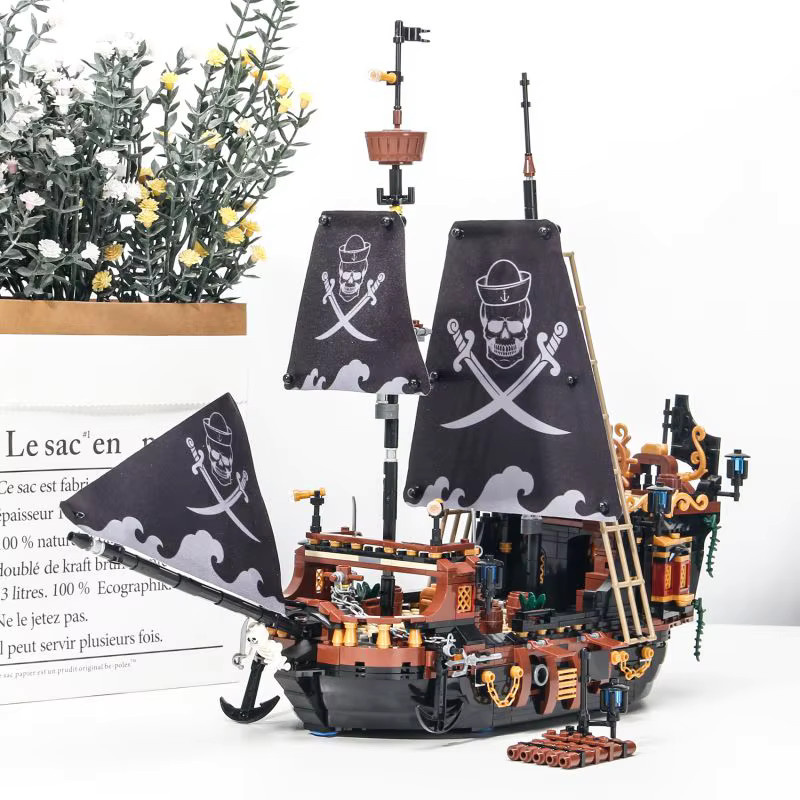 AMAZINGBLOKS Piratenschiff-Bausteine, Segelboot-Modell, Bausteine, Piraten - Bild 2