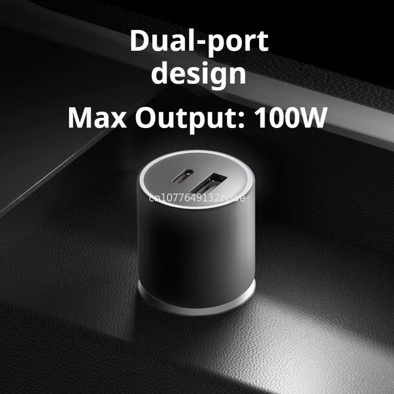 Xiaomi 100W Auto-Ladegerät mit Dual USB-A und USB-C Schnellladung in Schwarz - Bild 4
