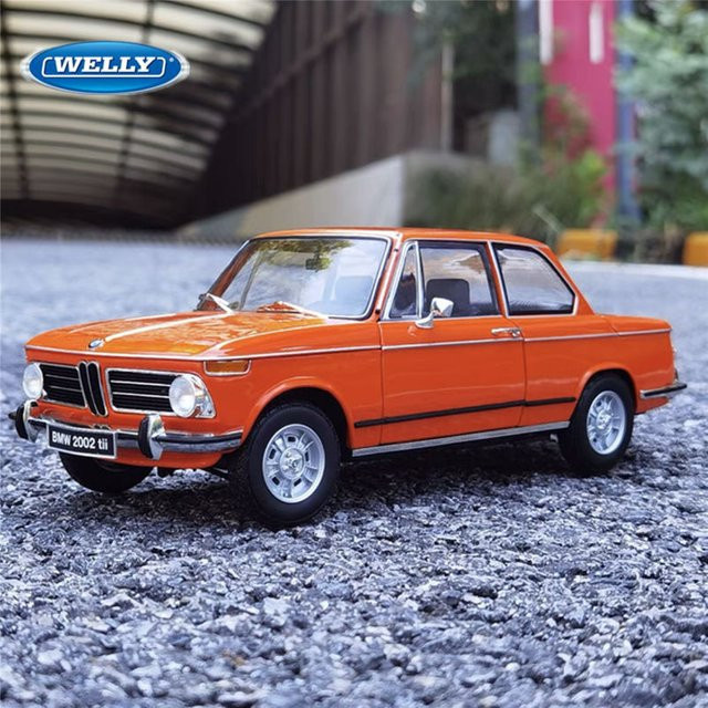 WELLY BMW 2002 Ti Coupe, Sportwagen Modell, 1:24, Metall, Orange - Bild 1