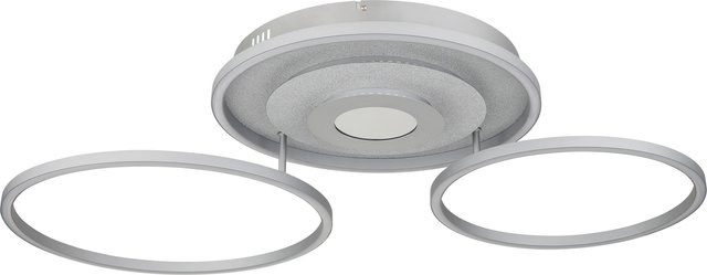 GLOBO Lighting Deckenleuchte MILES in Silber mit Fernbedienung und Dimmerfunktion - Bild 1