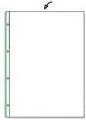 HETZEL Prospekthülle Standard A3 hoch, transparent, genarbt, PP, oben offen, Lochung: 80 x 80 x 80 mm, mit Lochrandverstärkung - Bild 1