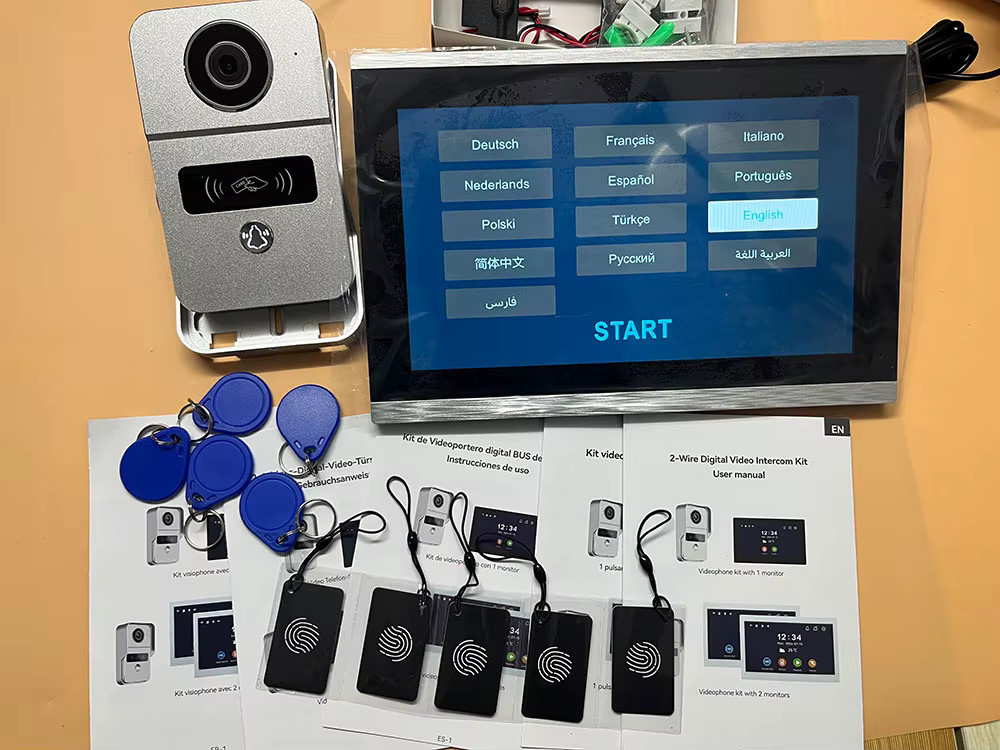 WOLILIWO Smart Tuya Video-Gegensprechanlage mit 10 Zoll 2-Touch-Screen, 1080P Video-Türklingel, 5G WLAN und Bewegungserkennung inklusive 32G Speicherkarte - Bild 3