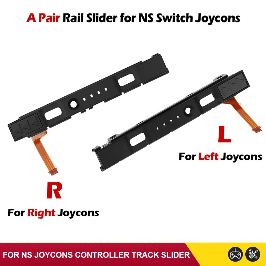 Hayoumon Gleitschieber Ersatzset Links und Rechts für Nintendo Switch Joypad Controller in Schwarz - Bild 2