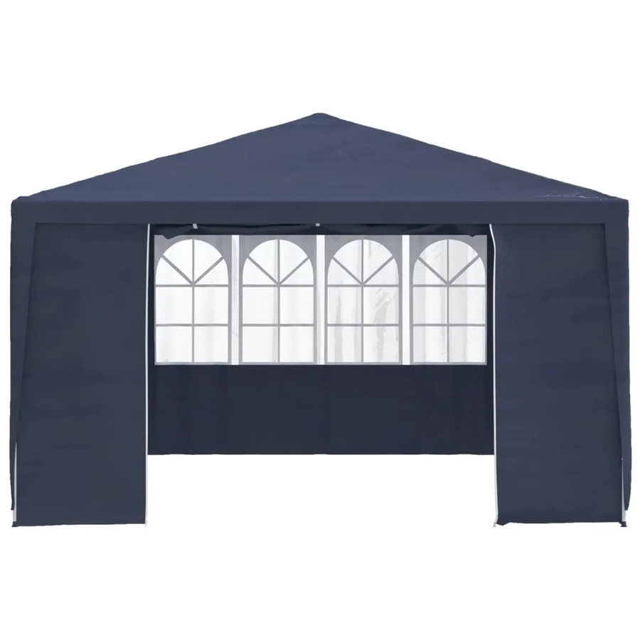 vidaXL Profi-Partyzelt mit Seitenwänden Blau, B/T: 4 x 4 m, 90 g/m2 - Bild 2