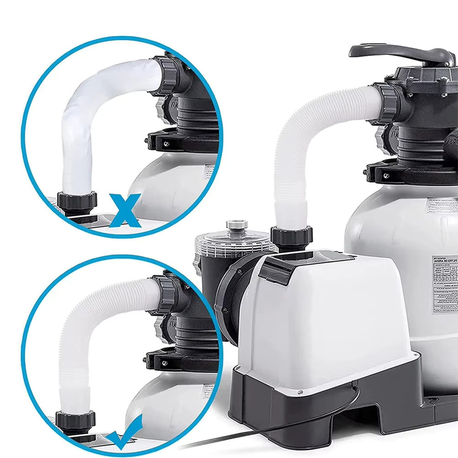 Intex Poolpumpenschlauch 16 Zoll in Weiß für Filterpumpen und Salzwassersysteme - Bild 2