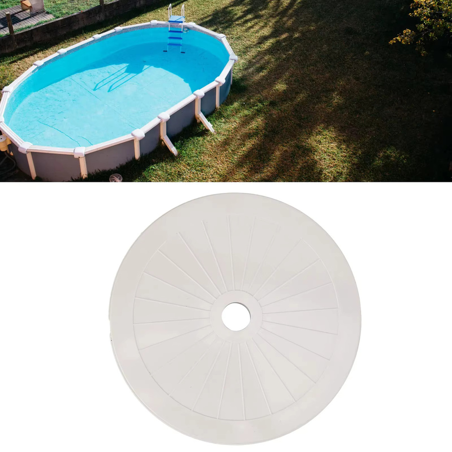 Runder Pool Skimmer Deckel aus Kunststoff in Weiß als Ersatz für p6991 - Bild 2
