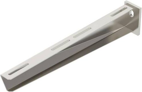 OBO Bettermann Wand- und Stielausleger aus Metall in Silber, B/T/H: 41,0 x 41,0 x 8,0 cm - Bild 1