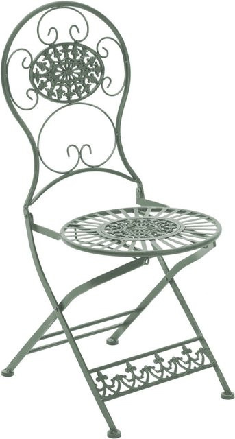 TPFGarden Gartenstuhl Moni aus Metall in Antik-Grün B/T/H: 45,0 x 43,0 x 91,5 cm - Bild 1