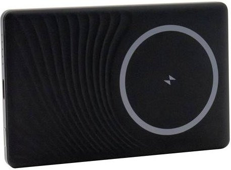 RealPower Powerbank 5.000 mAh mit USB PD, Qi Wireless Charging und MagSafe, USB-C, Schwarz - Bild 1