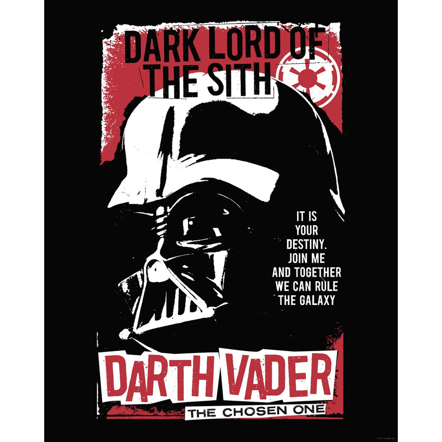 Komar Wandbild Star Wars Darth Vader The Chosen One, Farbe: Rot und Schwarz, Breite: 40 cm, Höhe: 50 cm - Bild 2