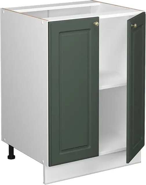 Vicco Küchenunterschrank Fame-Line im Landhausstil, Farbe Grün-Gold-Weiß-Anthrazit, B/T/H: 60 x 60 x 82 cm - Bild 1