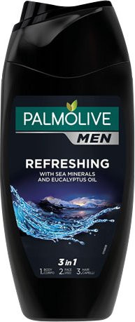 Palmolive MEN 3in1 Duschgel, 250 ml, Eukalyptus & Meersalz, Herren - Bild 1