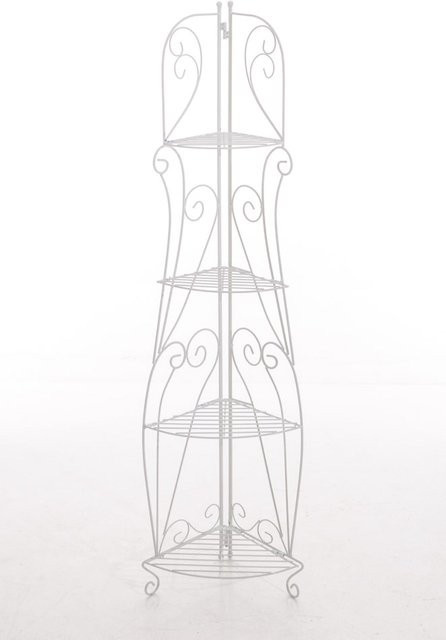 TPFGarden Standregal Irmi aus Metall in Weiß für Garten Balkon und Terrasse H: 154,0 cm, B: 40,0 cm, T: 30,0 cm - Bild 1
