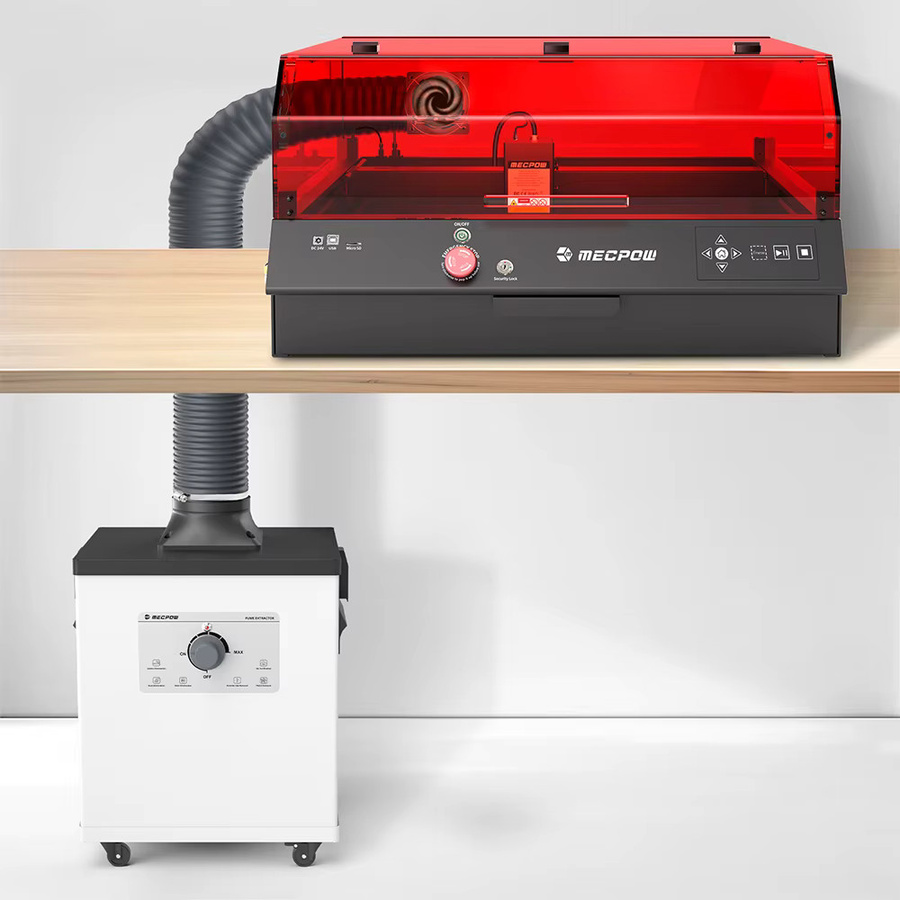 Mecpow P150 Rauchabsauger mit 150W Leistung, 3-Schicht-Filtration aus Vorfilter, HEPA und Aktivkohle, leise 50dB und mobil mit Rollen - Bild 2