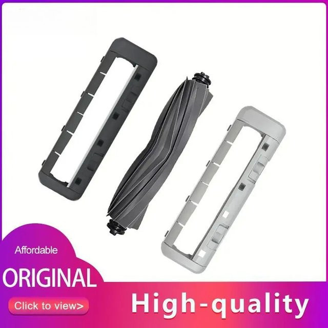 Dreame Bot L10s Ultra Zubehör Set: Original Hauptbürste und Gummibürstenabdeckung in Schwarz - Bild 1