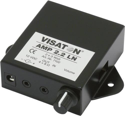 Visaton AMP 2.2 LN Stereo Lautstärke-Regler in Schwarz mit 6W - Bild 1