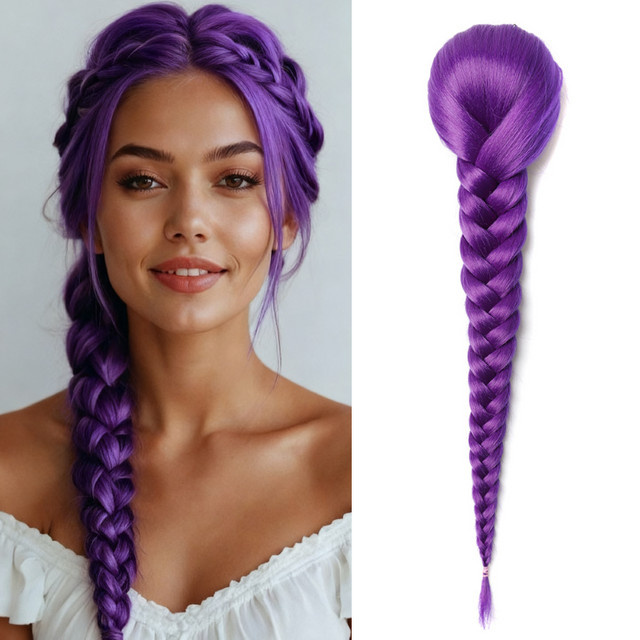 Horsepower star Fishbone Braid Pferdeschwanz-Haarverlängerung, synthetisch, Damen - Bild 1
