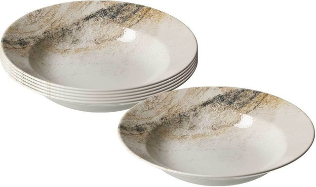 Ritzenhoff & Breker Pastateller Arezzo aus Keramik, 6er Set, Mehrfarbig, Durchmesser: 29 cm - Bild 1