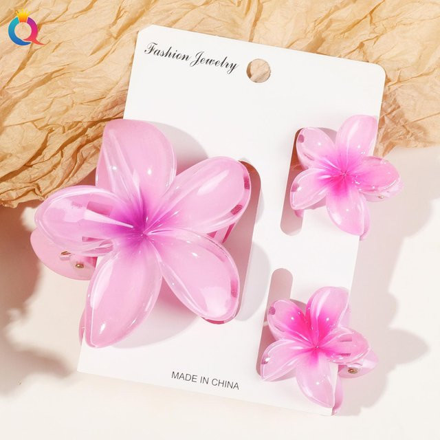 Blumen-Klammerclip Set, Damen, 3 Stück - Bild 1