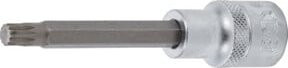 BGS Bit-Einsatz 4361 XZN M8 mit Innenvielzahn, Länge: 100 mm, Antrieb Innenvierkant: 12,5 mm (1/2"), Farbe: Silber - Bild 1