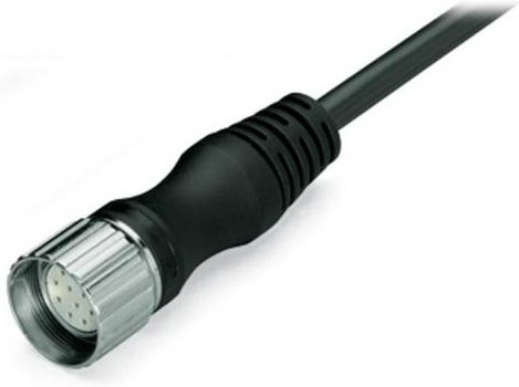 WAGO 756-3201/120-150 Sensor-Aktor-Steckverbinder M23 Buchse gerade Schwarz 15,00 m 12-polig - Bild 1