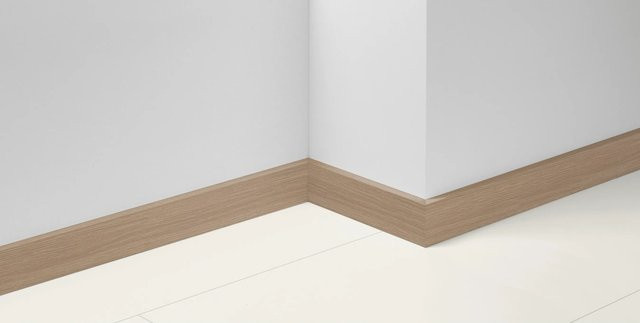 Parador Dekor-Sockelleiste SL 18 D148 Eiche braun mit Kabelkanal aus MDF, B/H/T: 220 x 7 x 1,6 cm - Bild 1