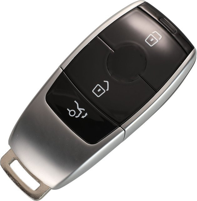 Jingyuqin Autoschlüsselgehäuse mit 3 Tasten für Mercedes Benz E-Klasse W213 2017 und S-Klasse 2018 Smart Key Ersatzgehäuse - Bild 1