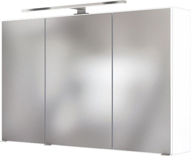 HELD Spiegelschrank Birma für das Badezimmer, Weiß, Breite: 100 cm - Bild 1